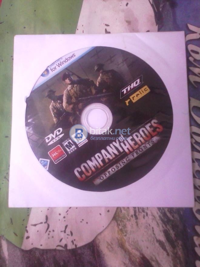 Продавам company of heroes - opposing fronts pc
