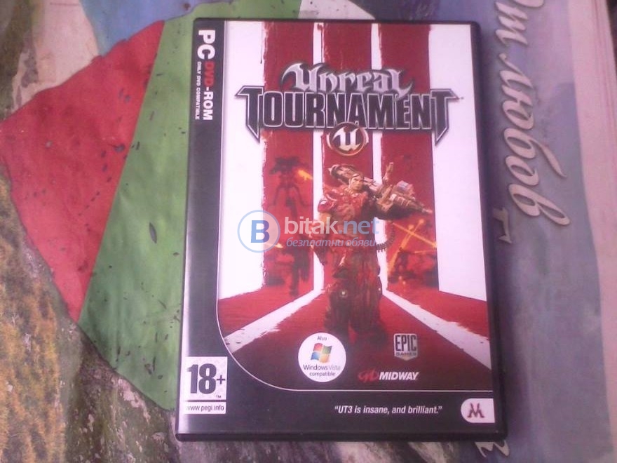 Продавам unreal tournament 3 pc - кода е използван