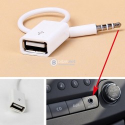 AUX преходник към USB кабел Mp3 аудио за кола Aux към USB конвертор