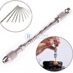 Полуавтоматична мини ръчна дрелка с 10 свредла