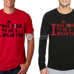 Мъжки тениски МИЛАН / AC MILAN BORN TO BE ADIDAS АДИДАС. Поръчай модел реплика с твоя снимка!