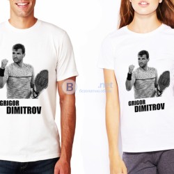 Мъжки и дамски тениски ГРИГОР ДИМИТРОВ GRIGOR DIMITROV! Поръчай модел с ТВОЯ идея!