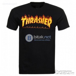 ХИТ МОДЕЛ! Мъжка тениска с THRASHER MAGAZINE принт реплика! Бъди различен, поръчай с твоя идея!