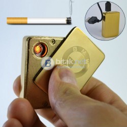 Електронна Еко USB запалка за цигари с лого на AUDI, VW, BMW в кутия