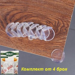 Силиконови предпазители за ъгли и ръбове аксесоари за безопасност 4 бр