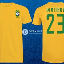 Мъжки и Детски тениски БРАЗИЛИЯ / BRAZIL NIKE с име и номер ПО ИЗБОР. НАД 10 ОТБОРА