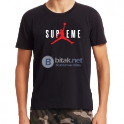 NEW 2018! Мъжки тениски с SUPREME JORDAN NIKE принт реплика. Поръчай с ТВОЯ идея!