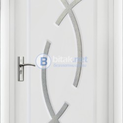 Интериорна HDF врата с код 056, цвят Бял