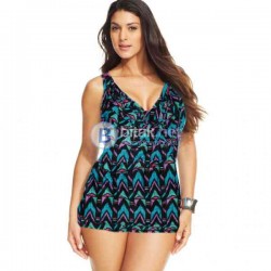 XXL razmer -46, Екстравагантен бански рокля, beachwave swim dress cowl neck - 49 лева, дължина с пр