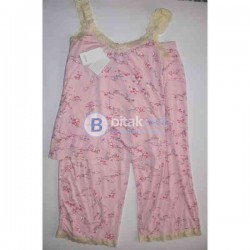 S/M размер, Комплект дамска дизайнерска пижама в розово, модал, Ladies Givoni Rickie Pink Capri 2 Pc