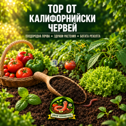 ТОР ОТ КАЛИФОРНИЙСКИ ЧЕРВЕЙ – ЕСТЕСТВЕНИЯТ ИЗБОР ЗА ПЛОДОРОДНА ПОЧВА И ЗДРАВИ РАСТЕНИЯ