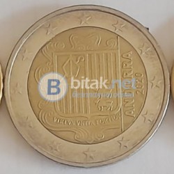 Монети -Комплект от 3 монети: 2 евро Андора и 50 евроцента Андора и Сан Марино